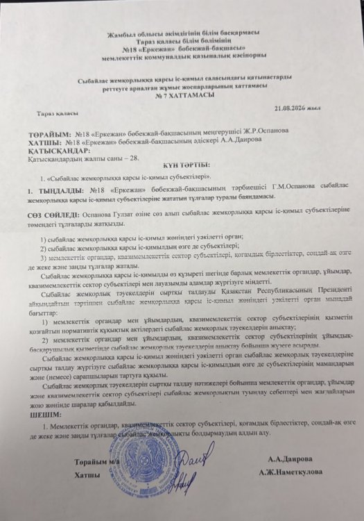 Сыбайлас жемқорлыққа қарсы субьектілері